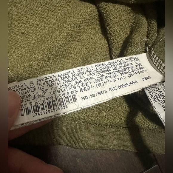 Women's Zara Oversized Hoodie in Army Green - Size Small - Picture 7 of 7